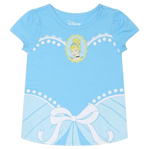 Disney Princess Girls 5 Pack Short Sleeve Tees for Infants, Toddlers, and Big Kids3