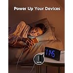 GOLOZA 180° Projection Alarm Clock