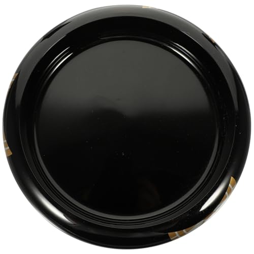 Plato redondo para sushi de plástico negro ULTECHNOVO miniatura 1