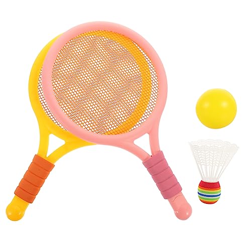 KOMBIUDA 1 Juego Raqueta Bádminton para Niños Raqueta Tenis Doble Juguete Deportivo Interactivo para Padres E Hijos Soporte Tenis Plástico para Regalo Juguete para Niños