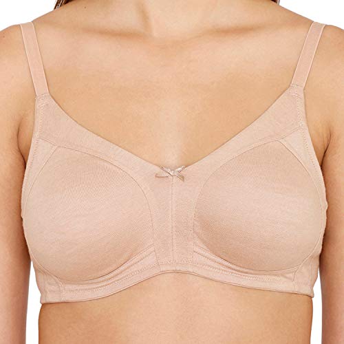 Image of Zivame Essentials Double Layered Non Wired Full Coverage T-Shirt Bra - Skin