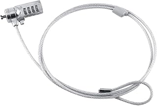 Gogogmee Laptop Password Lock Digital Padlock Steel Wire Bike Lock Bike Padlock 4- Digit Password Bike Lock Portable Bicycle Lock Bicycle Coded Lock Security Lock Wire Rope Portable Silver