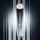 美顔器 EMS 美容器 RF美顔器 自宅エステ 4000mAh大容量バッテリー付き 目元美顔器 多機能美容器 微電流 美顔器 イオン導出 イオン導入 1台多役 6種類モード 3段階レベル ４色光エステ 目元ケア 肌ケア 口元ケア 温冷ケア 冷感機能 クリーニング 汚れとり 超音波振動 USB充電