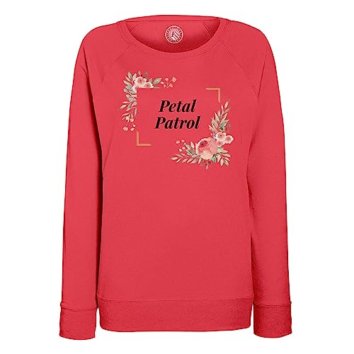Sweatshirt Femme Petal Patrol au Cadre Floral Doux et Confortable pour Mariage