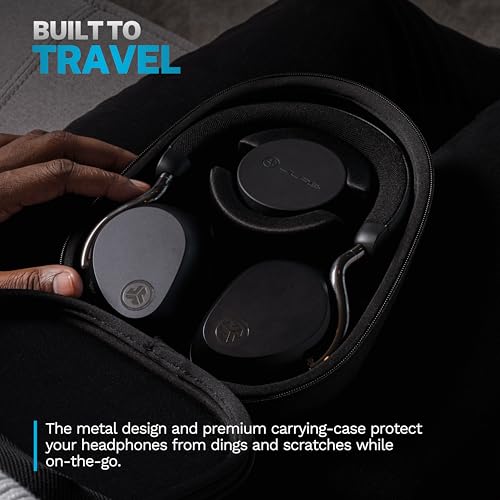 Image of JLab Epic Lux Lab Edition ANC Wireless Headphones, Graphite, 90+ Hours of Playtime, Adaptive ANC and Be Aware Mode, Hi-Res Audio, Lab Spatial Audio, Wireless Charging, Bluetooth Multipoint + LabShare
