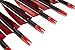 TTFLY FLETCHING 30 Inch Carbon Arrow Handmade Targeting Practice Arrows with Removable Tips Hunting Archery for Recurve Longbow Compound Bow (Pack of 6) (Red)