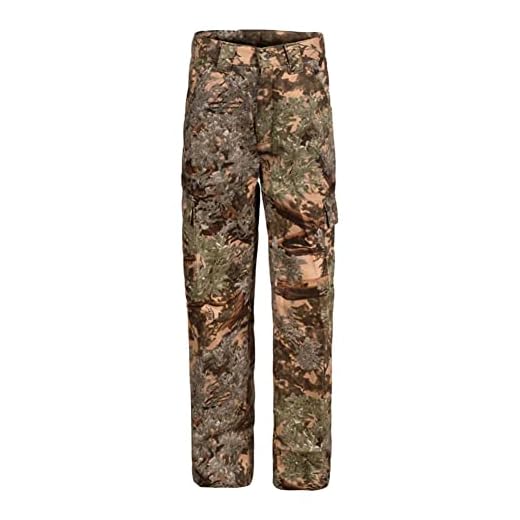 King's Camo KCK202 Kids Classic Design Cotton Regular Fit Six Pocket Hunting Cargo Pants, Desert Shadow, 10/12