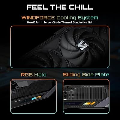 GIGABYTE GeForce RTX 5090 Gaming OC 32G Graphics Card, WINDFORCE Cooling System, 32GB 512-bit GDDR7, by NVIDIA, DisplayPort & HDMI - Video Output Interface, GV-N5090GAMING OC-32GD Video Card