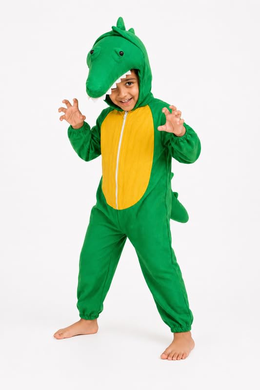 Image of Animal Costume for Kids | Plush Fancy Dress Costume for Boys & Girls |School Fancy Dress, Annual Day, Jungle Theme, Role Play, Halloween & Birthday Party