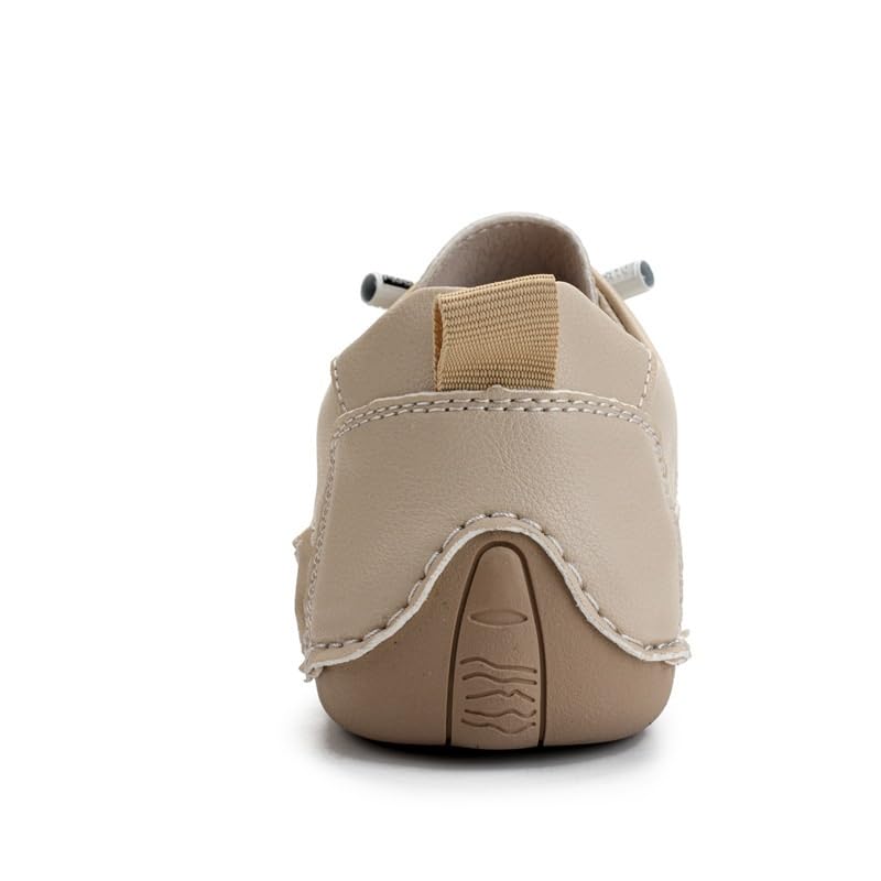 Women Italian Handmade Leather Walking Shoes, Outdoor Waterproof Non Slip Shoes Casual Lightweight4