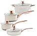 Sunbeam Anston, 8-Piece Cookware Set, Silver/Copper