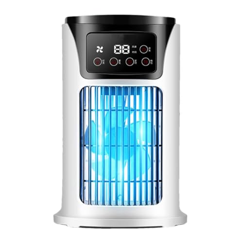 Enfriador de aire portátil, ventilador de aire acondicionado | Ventilador de aire acondicionado USB | Acondicionadores portátiles silenciosos, pequeño enfriador de aire alimentado por USB para