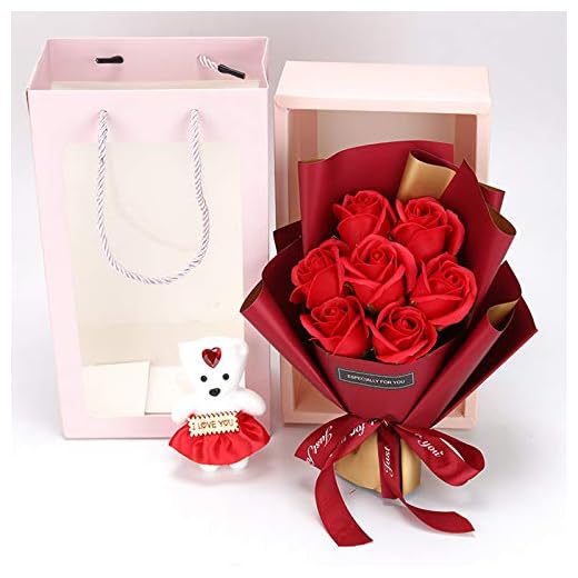 7 unidades ramo de rosas ramo de flores eternas, jabón hecho a mano, rosa de simulación de flores, jabón para novia, día de la madre, cumpleaños, aniversario de boda