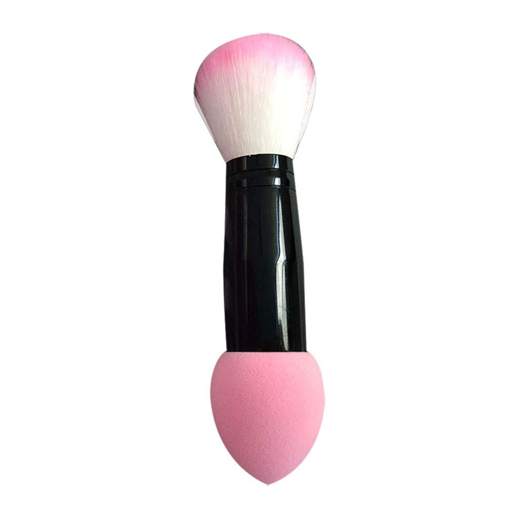 Brand New 1pc Professional Blusher Blush Nylon Make Up Brush Two Heads