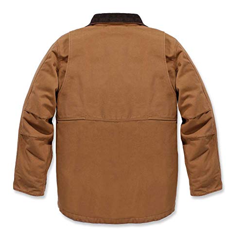 Image of Carhartt Men's Full Swing Relaxed Fit Washed Duck Insulated Traditional Coat-Carhartt Brown-2X-Large