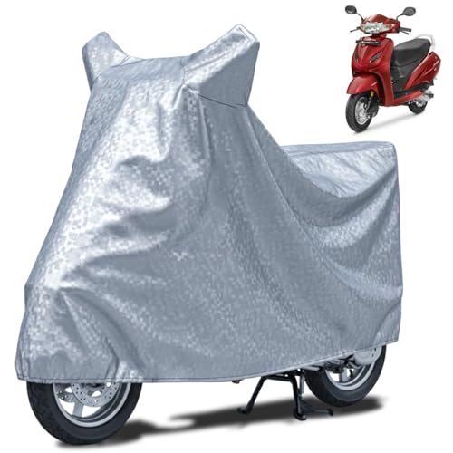 Image of FABTEC Waterproof Scooty Body Cover Compatible for Honda Activa 4g, A1 (Silver)