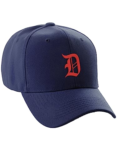 Gorra Daxton Structured de Visera Curva Letra D Roja miniatura 1