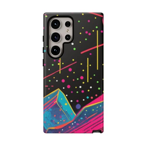 Coque espace néon Samsung S24 Ultra pour sublimer vos soirées urbaines