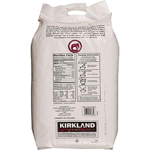 Kirkland Signature Expect More Thai Hom Mali Jasmine Rice, 25 lb