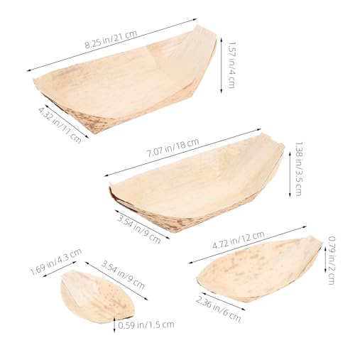 Set de 40 bandejas para sushi estilo bote miniatura 2