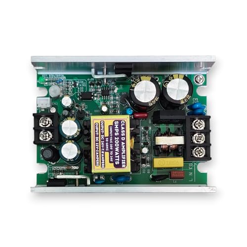 Image of Class D Amplifier 200W SMPS Power Supply AC to DC Dual Output 24V 7.8A + 12V 1A | Switch Mode Power Supply (AC100-240V Input) | Short Circuit & Over Voltage Protection | DJ LED, DIY Projects