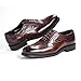 Men's Business Leather Shoes, Brown Oxford Loafers, Wedding & Office Fashion Footwear