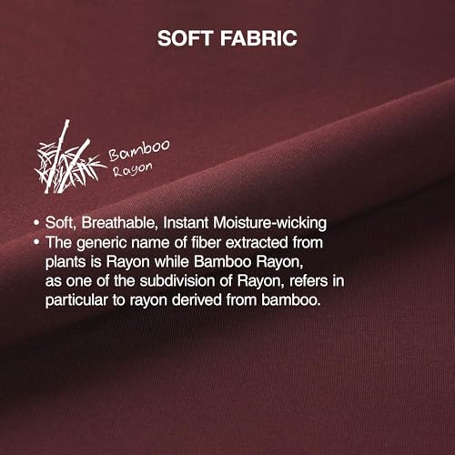Separatec Men's Boxer Shorts Bamboo Rayon Breathable Soft Men's Underwear with Double Pouch Pack of 3 or 6 Pack