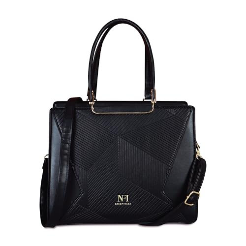 Image of NFI essentials Satchel Bags Ladies Purse Handbag Premium Women Shoulder Travel Bag for Work Gifts for Wife /Mother /Sister Stylish Office College Party Bag