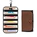 PACMAXI Watch Band Storage Roll Holds Most Sizes of Watch Bands, Organizer for Watch Band Straps Accessories (Brown)