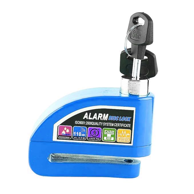 Image of Heavy Duty Keyed Lock | Hardened Steel Shackle Lock | Anti-Rust Security for Gate, Warehouse & Outdoor Use (ALT-19 Blue)
