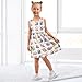 KLL A-Line Dress for Girls, Cute Sloth, Crew Neck Fashion Beach Sundress Summer 2T
