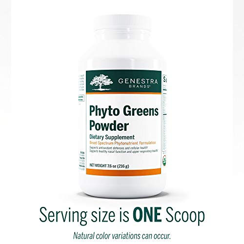 Genestra Brands Phyto Greens Powder | Organic Herbal Supplement With Vitamins, Dietary Fiber And Enzymes For Optimum Nutrition | 7.6 Ounces #TOP3