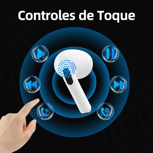 Bettdow Fone de Ouvido Bluetooth 5.3, Tipo USB C Fone de Ouvido Sem Fio com Microfone, Esportivo Sem