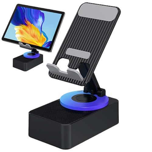 Bomefoi Altavoz de Soporte de inducción, Altavoces inalámbricos Recargables, Altavoces portátiles Recargables de Soporte telefónico, Suministros de música de diseño sin Deslizamiento para Casi