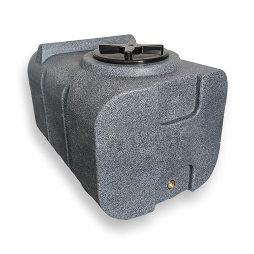 Varile Depósito de Agua Potable de 100 l, sin bisfenol A, Rosca de latón integrada de 3/4', Apto para Alimentos (Granito)