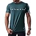 Produktbild Satire Gym Fitness Shirt als Activewear für Herren - Sport Shirts Männer & Trainingshirt als Fitness-Bekleidung- Gym Shirt als Kurzarm Sportbekleidung (Petrol Blau, M)