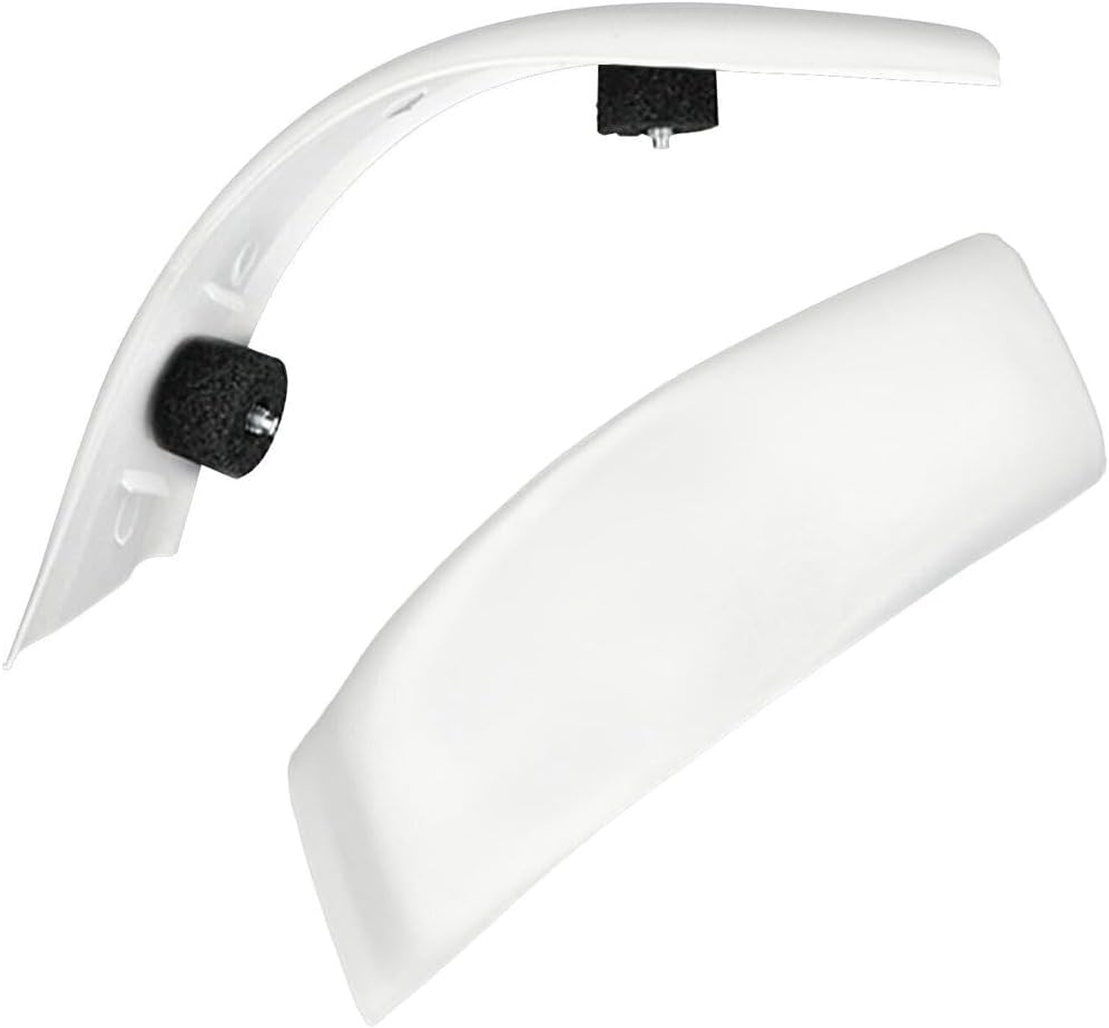 Pair Upgraded Roof Molding Trim,Left & Right Side Cab Corner Cover Compatible for Ford Super Duty F-250 F-350 F-450 F-550 1999 2000 2001 2002 2003 2004 2005 2006 2007 White Black Replace (White)