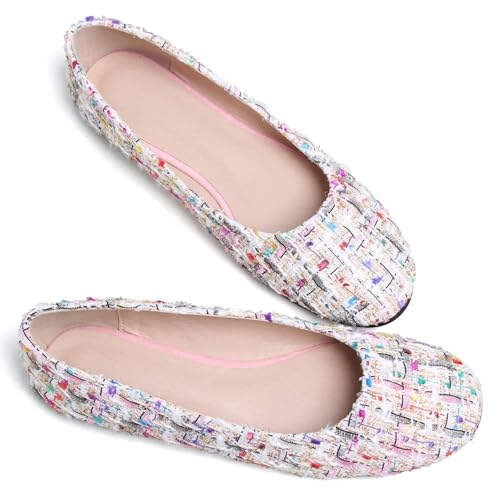 Image of SAILING LU Casual Shoes for Women Dressy Ballet Flats | Comfort Fit, Work Shoes,Casual for Women, Slip-Ons Loafers