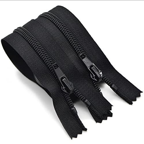 Fermeture éclair de 60 cm,5 fermetures éclair Fermetures éclair séparables pour vestes,sacs,vêtements,trousses,taie d'oreiller,Accessoires de vêtements pour hommes et femmes Cover