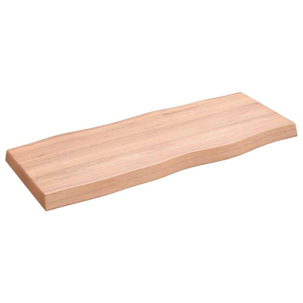 Plateau de table avec bord vif bois massif traité remplacement de table bricolage