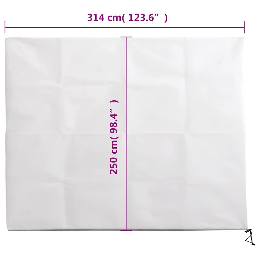 vidaXL Kaptury ochronne z suwakiem, 4 szt., 70 g/m², 3,14x2,5 m