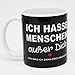 KAMACA Kaffeebecher Becher Lustige Tasse mit Spruch Sarkasmus witzig tolles Geschenk lieben Menschen Kollegen Büro Alltag (Ich hasse Menschen außer dich) Ich günstig Kaufen-KAMACA Kaffeebecher Becher Lustige Tasse mit Spruch Sarkasmus witzig tolles Geschenk lieben Menschen Kollegen Büro Alltag (Ich hasse Menschen außer dich)