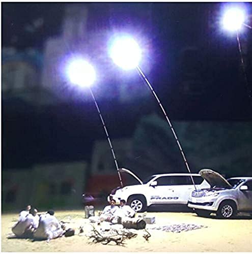 shopdeals 500W 5m Multifunction Outdoor LED Fishing Rod Camping Lamp Light with IR Remote 3 Modes