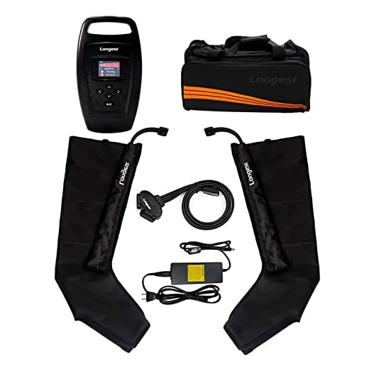 Longest Botas Presoterapia Piernas Para Casa, Máquina de Presoterapia Profesional Compresión Piernas Estetica Para Drenaje Linfático, Circulación y Varices - Tamaño L