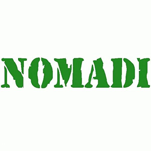 Nomadi - Adesivo Prespaziato - Colore Verde - 10cm...