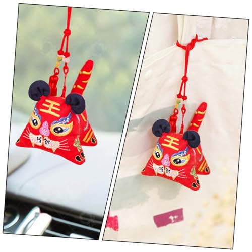 Bolsa colgante tradicional de sachet decorativo rojo miniatura 3