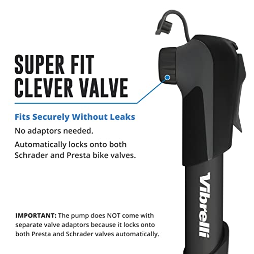 Mini Bike Pump Presta & Schrader Bicycle Pump 120 PSI Tire Pump for