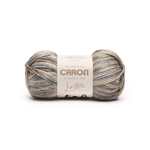 Image of Caron Simply Me Luster Yarn for Crocheting Soft, Sandbar, 2-Pack