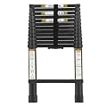 RIKADE Telescoping Ladder 16.5 ft & Attic Ladder, Heavy Duty Aluminum with Non-Slip Feet, 330 lb Capacity for RV, Attic, Loft & Multi-Surface Use