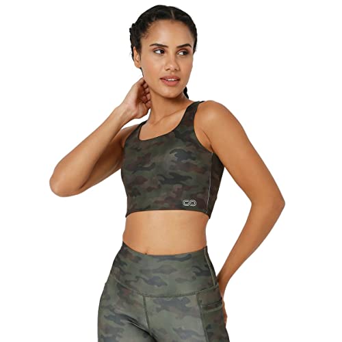 Image of Silvertraq High Impact Action Bra with Clasp Army Camo